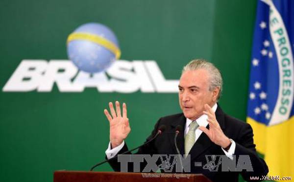 Tá»•ng thá»‘ng Brazil Michel Temer.