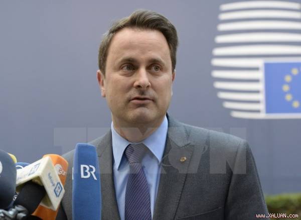 Thá»§ tÆ°á»›ng Luxembourg Xavier Bettel.