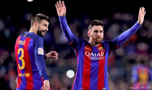 Gerard Pique tức giận khi Messi bị cấm 4 trận