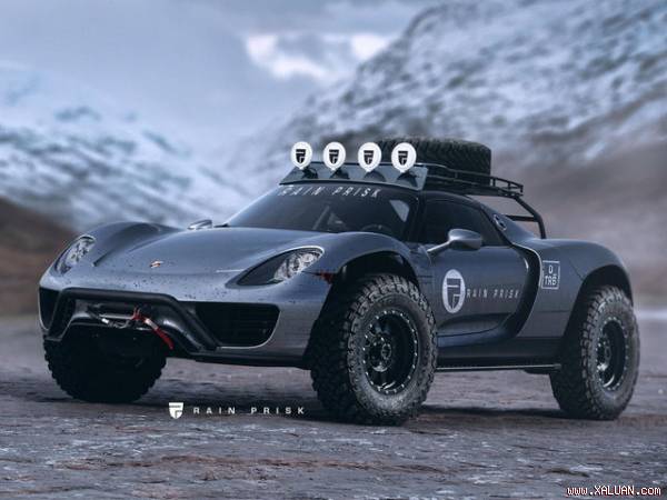 Xem Porsche 918 Spyder ‘biến hình’ thành xe việt dã