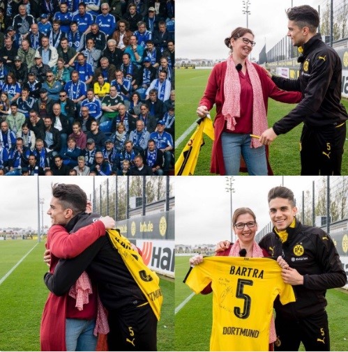 Fan nữ Dortmund được trọng thưởng nhờ lòng quả cảm